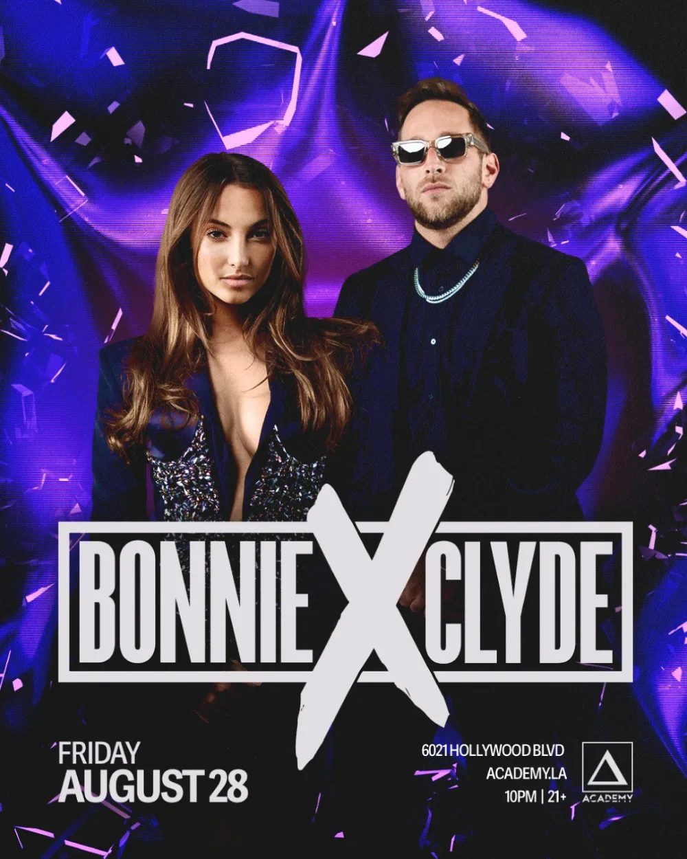 BONNIE X CLYDE — event flyer