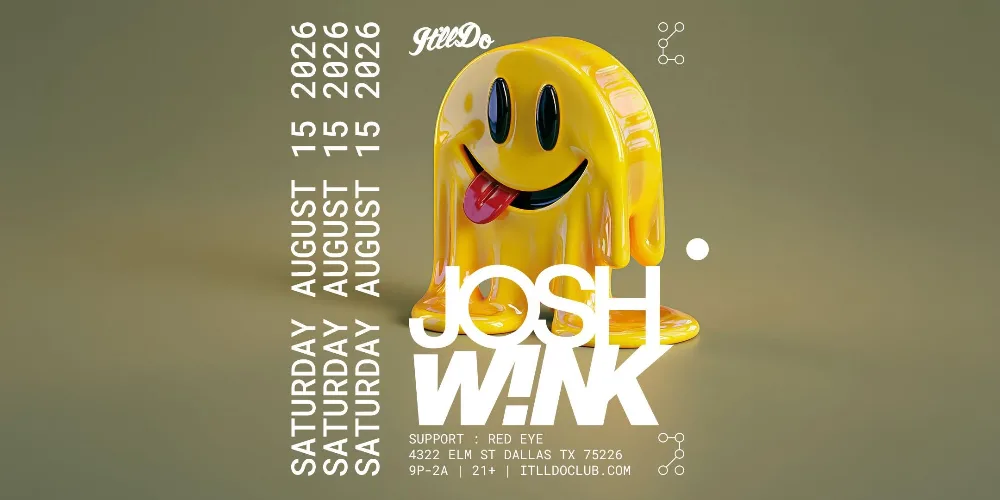 Josh Wink — event flyer