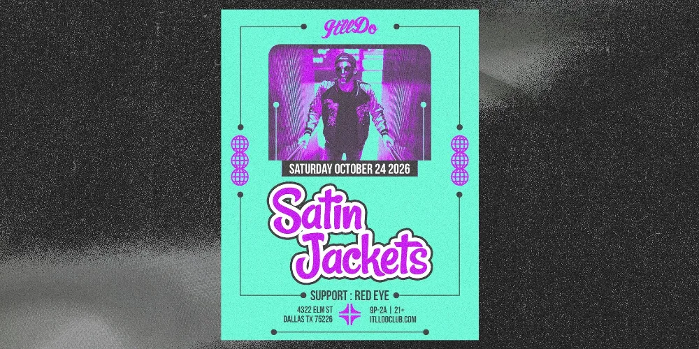 Satin Jackets — event flyer