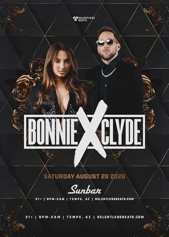 BONNIE X CLYDE — event flyer