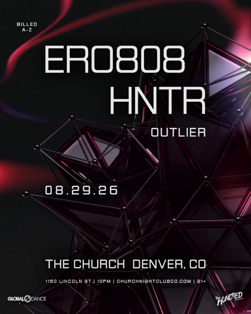 ero808, HNTR — event flyer