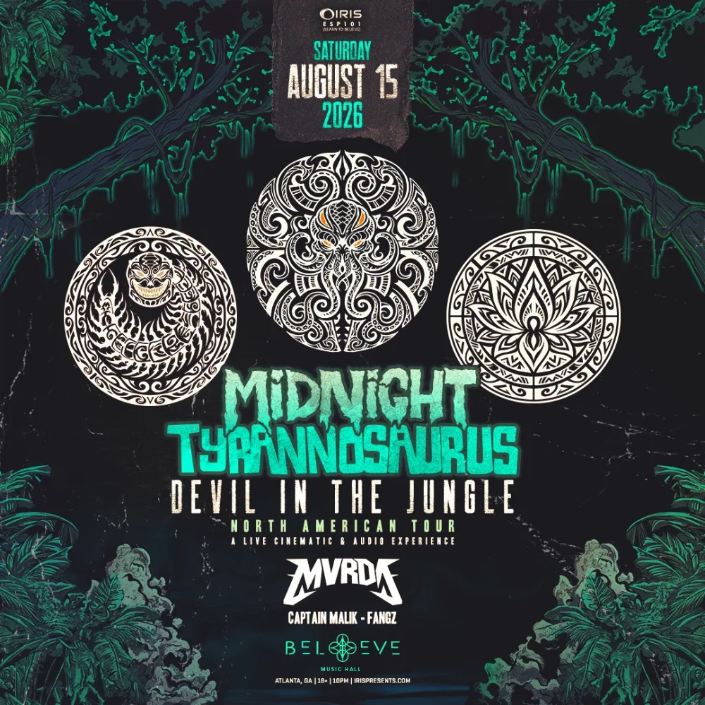 Midnight Tyrannosaurus — event flyer