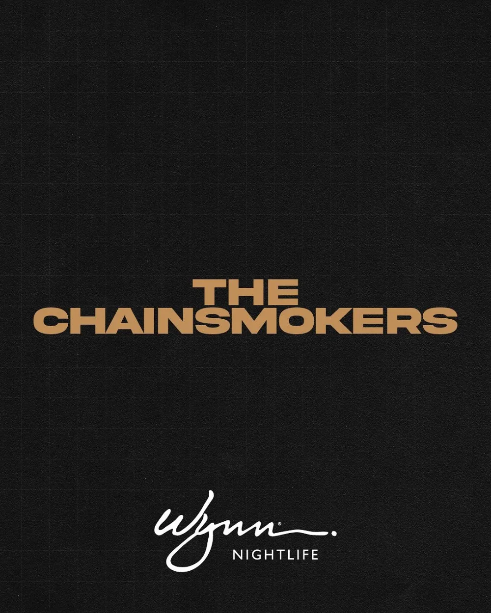 The Chainsmokers — event flyer