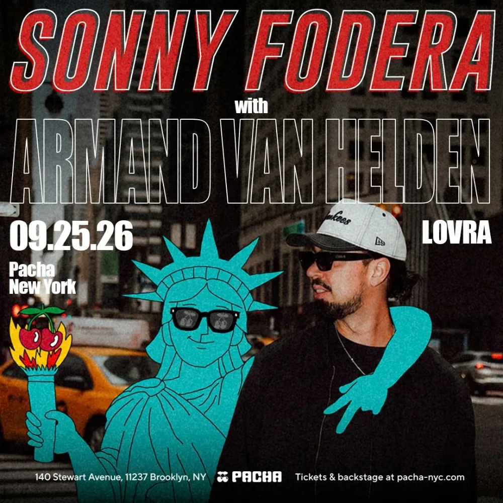 Sonny Fodera, Armand Van Helden, LOVRA — event flyer