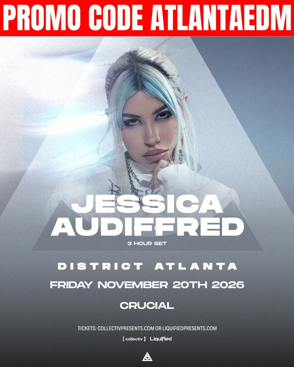 Jessica Audiffred — event flyer