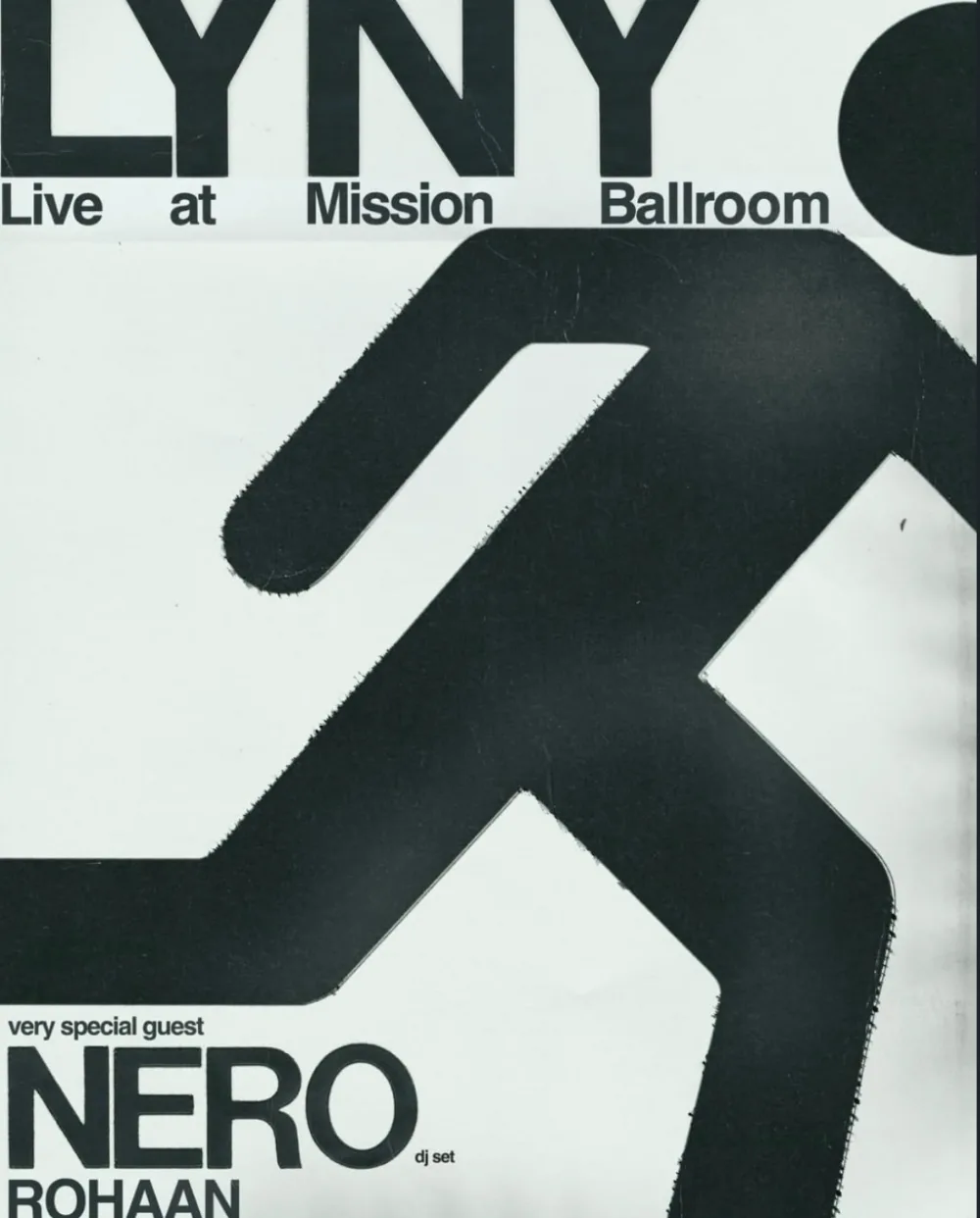LYNY, NERO, Rohaan, Lizzy Jane — event flyer
