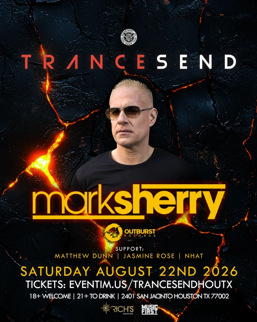 TRANCESEND — event flyer
