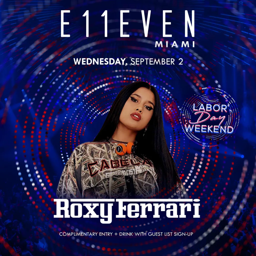 Roxy Ferrari — event flyer