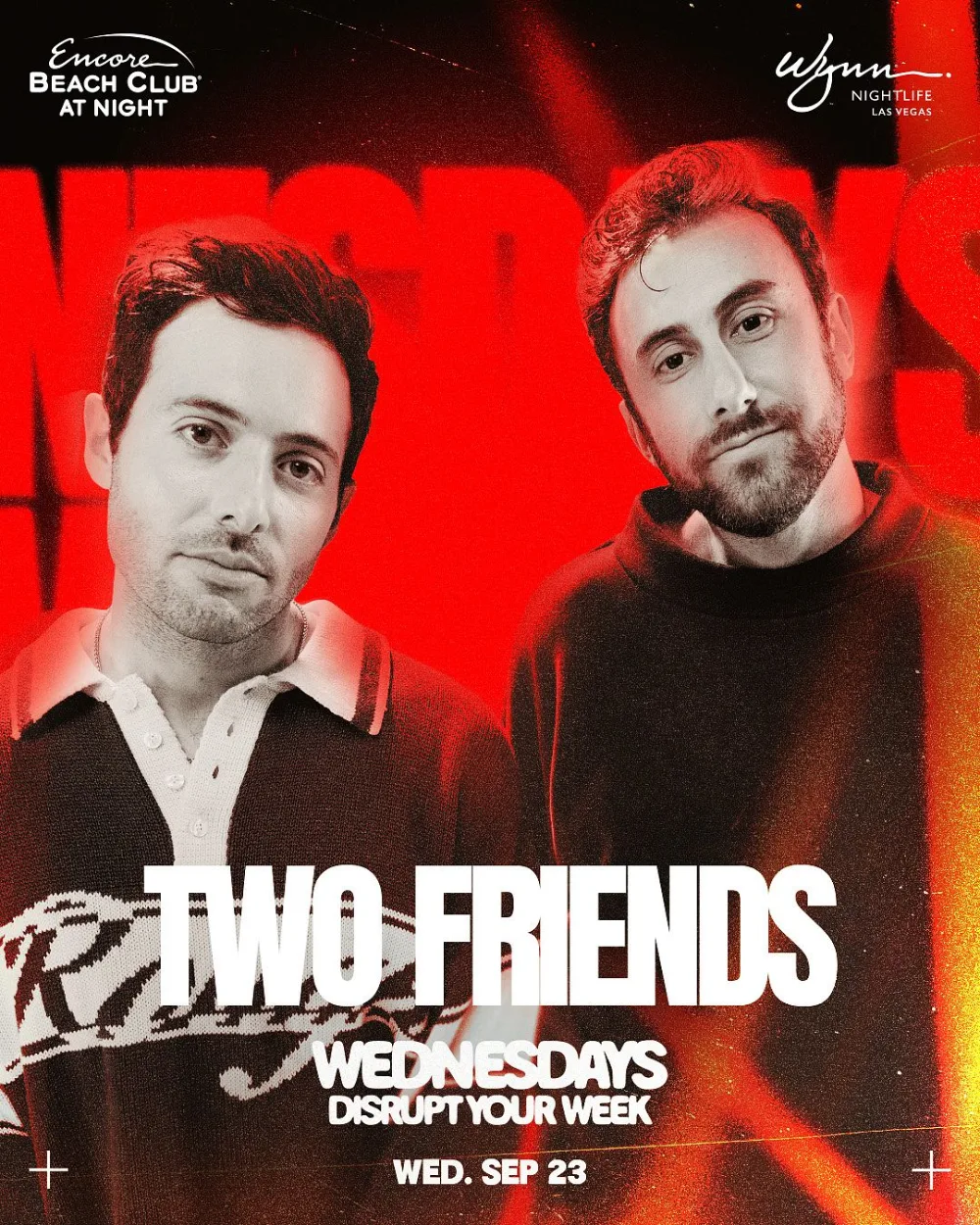 Two Friends — event flyer