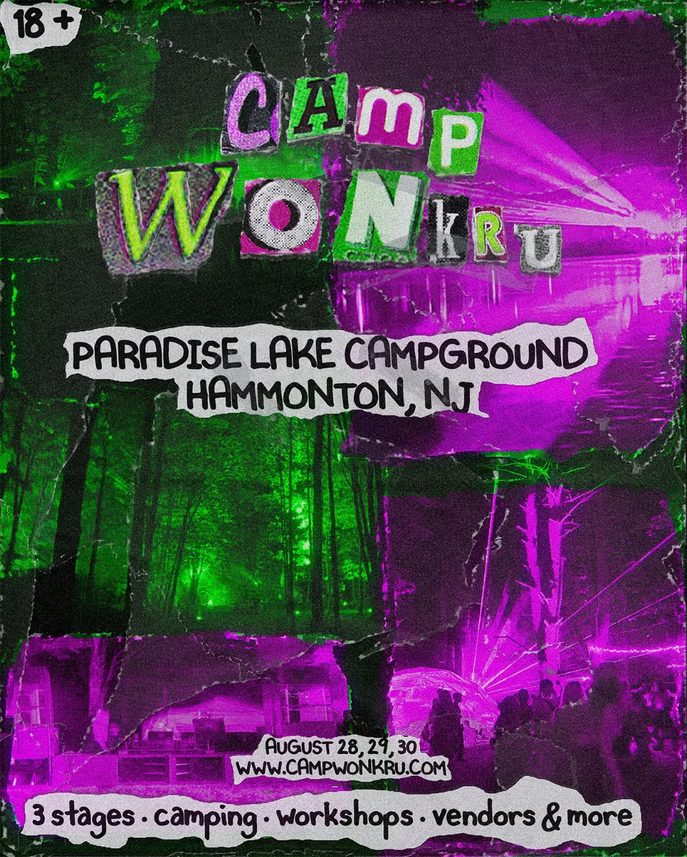 Camp Wonkru — event flyer