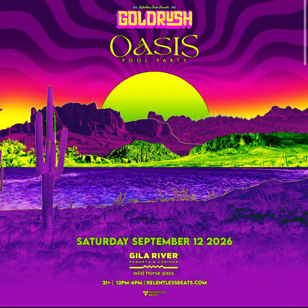 Goldrush Music Festival - Oasis Pool Party — event flyer