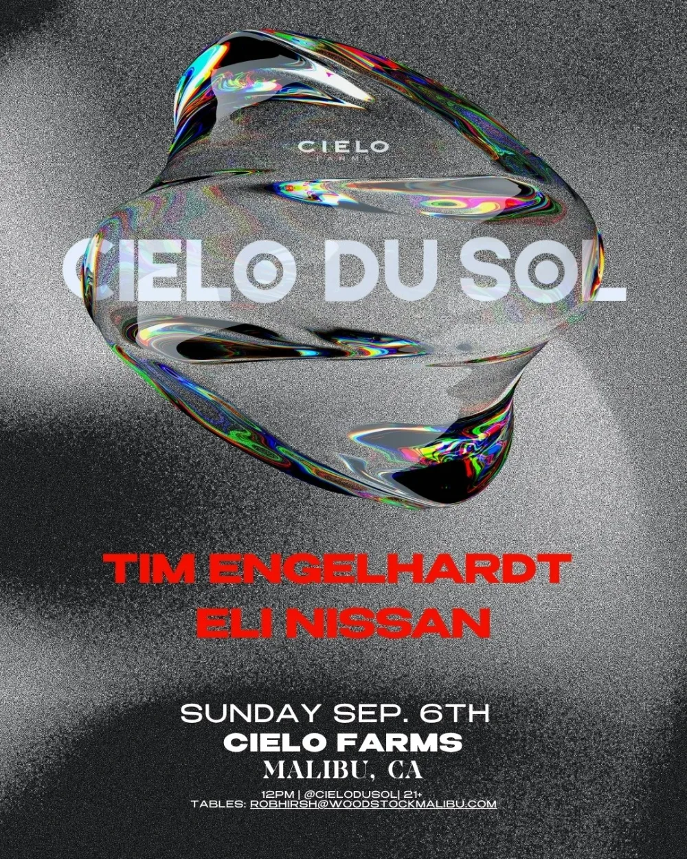 Tim Engelhardt, Eli Nissan — event flyer