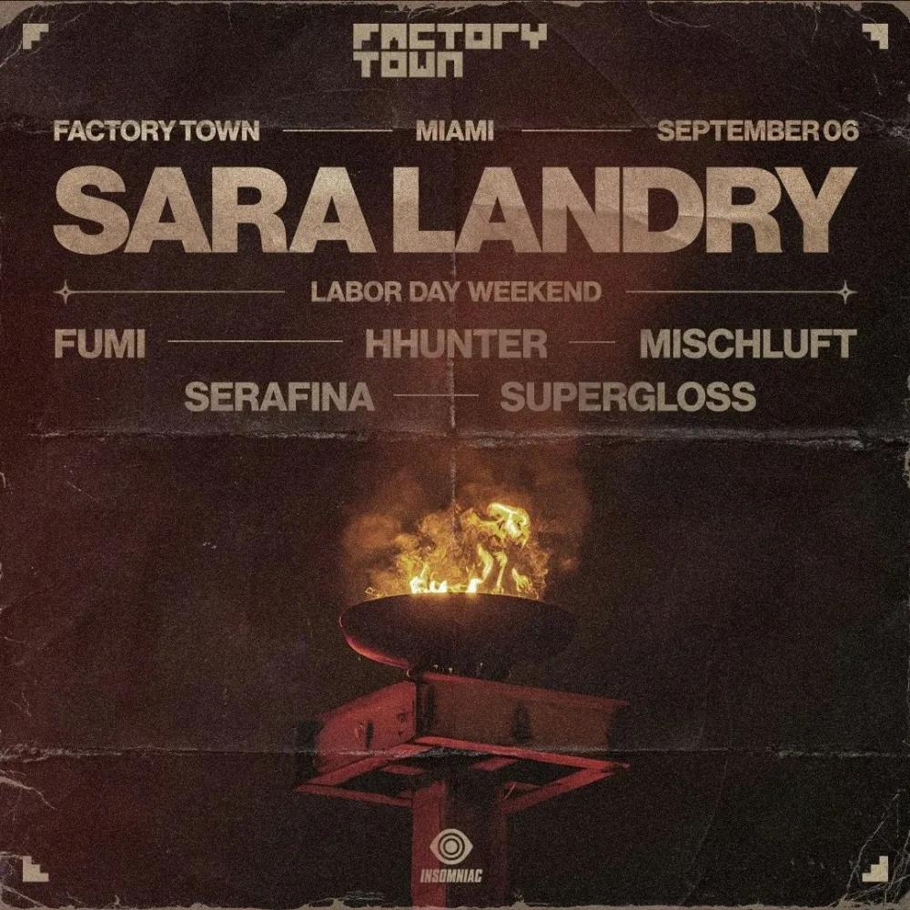Sara Landry, Fumi, Mischluft, Serafina, Supergloss, hhunter — event flyer