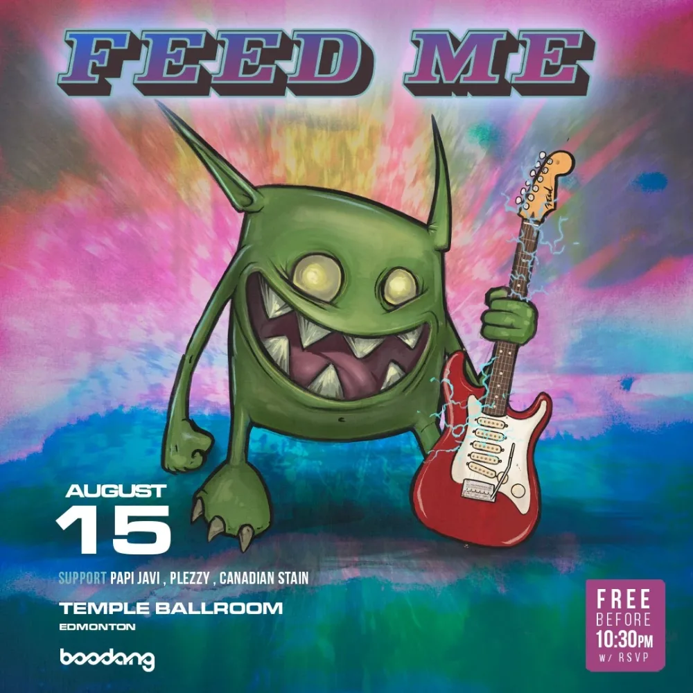 Feed Me — event flyer