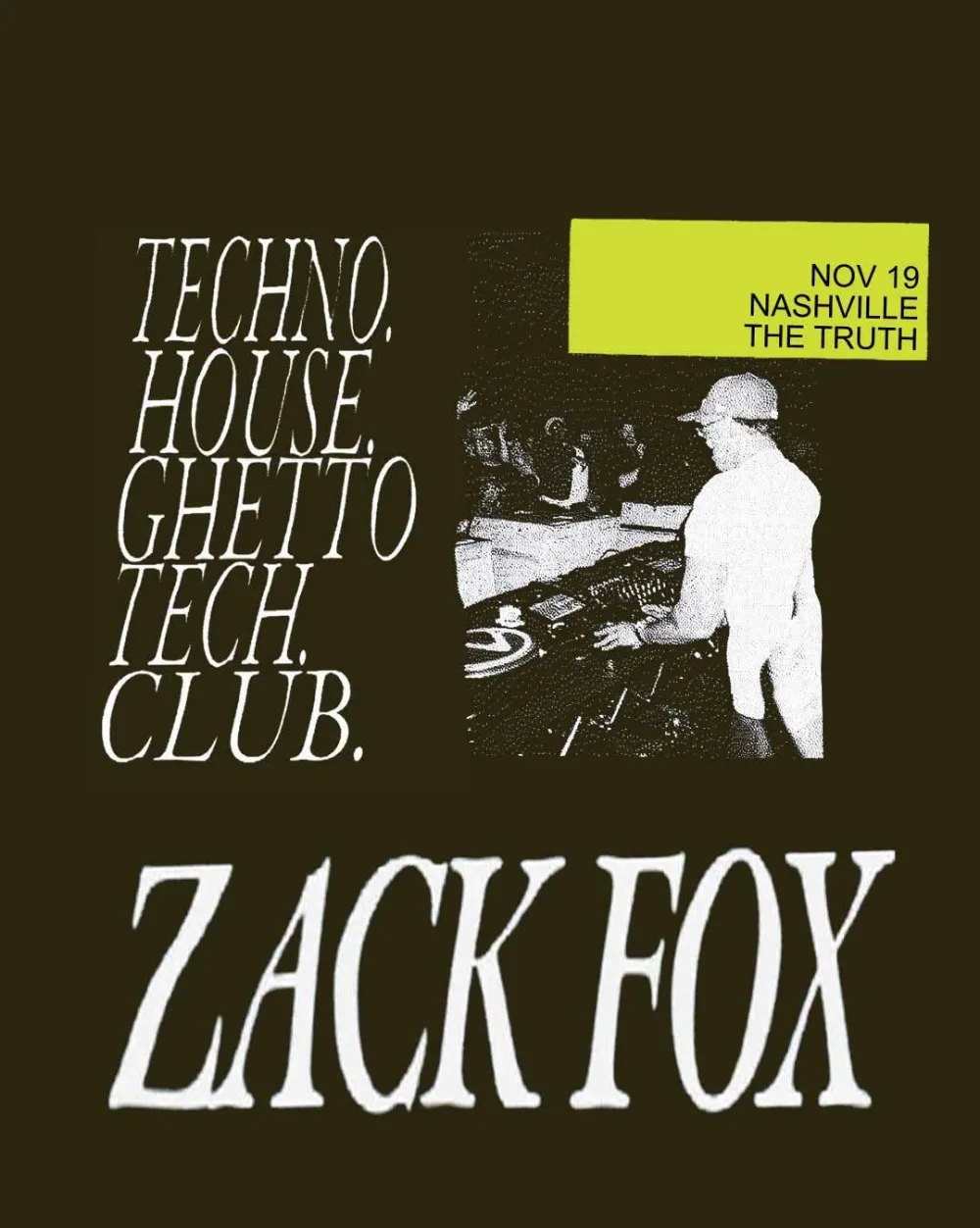 Zack Fox — event flyer