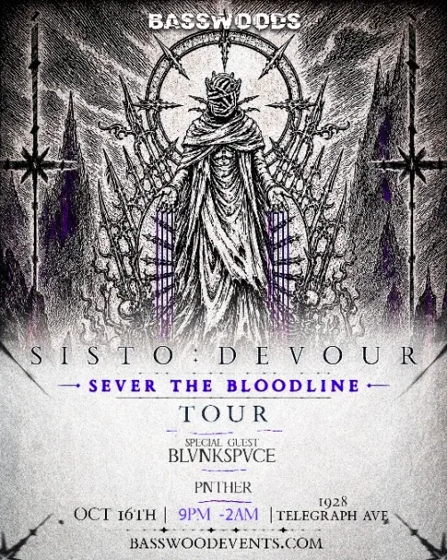 Sever The Bloodline Tour — event flyer