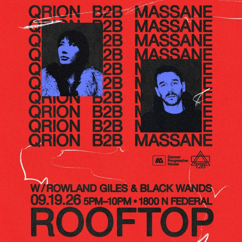 Qrion, Massane — event flyer