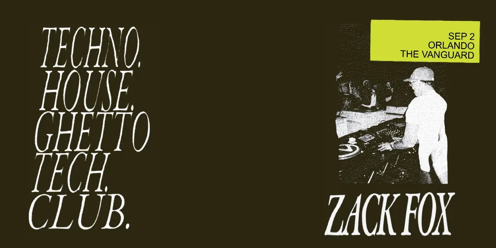 Zack Fox — event flyer