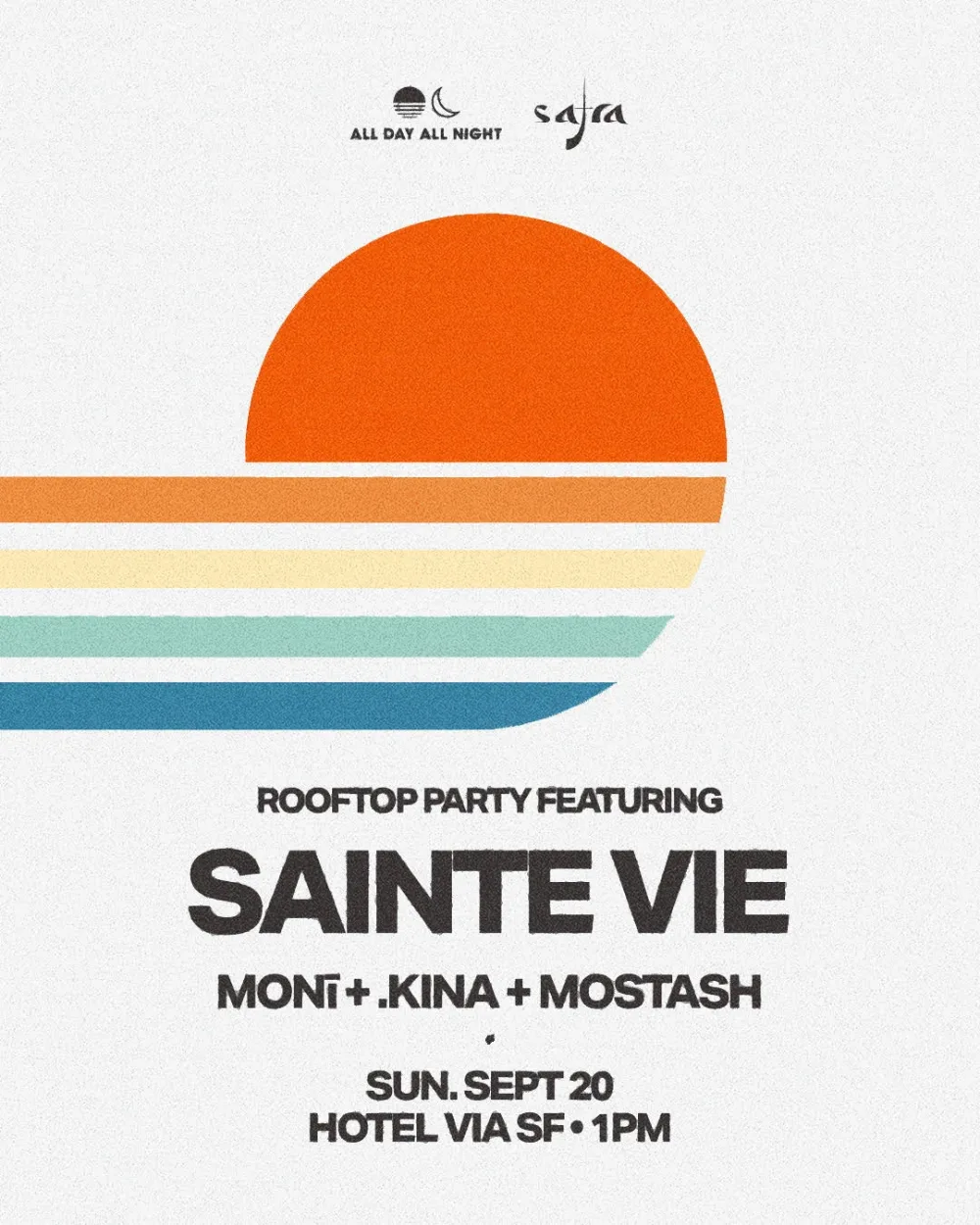 Sainte Vie — event flyer