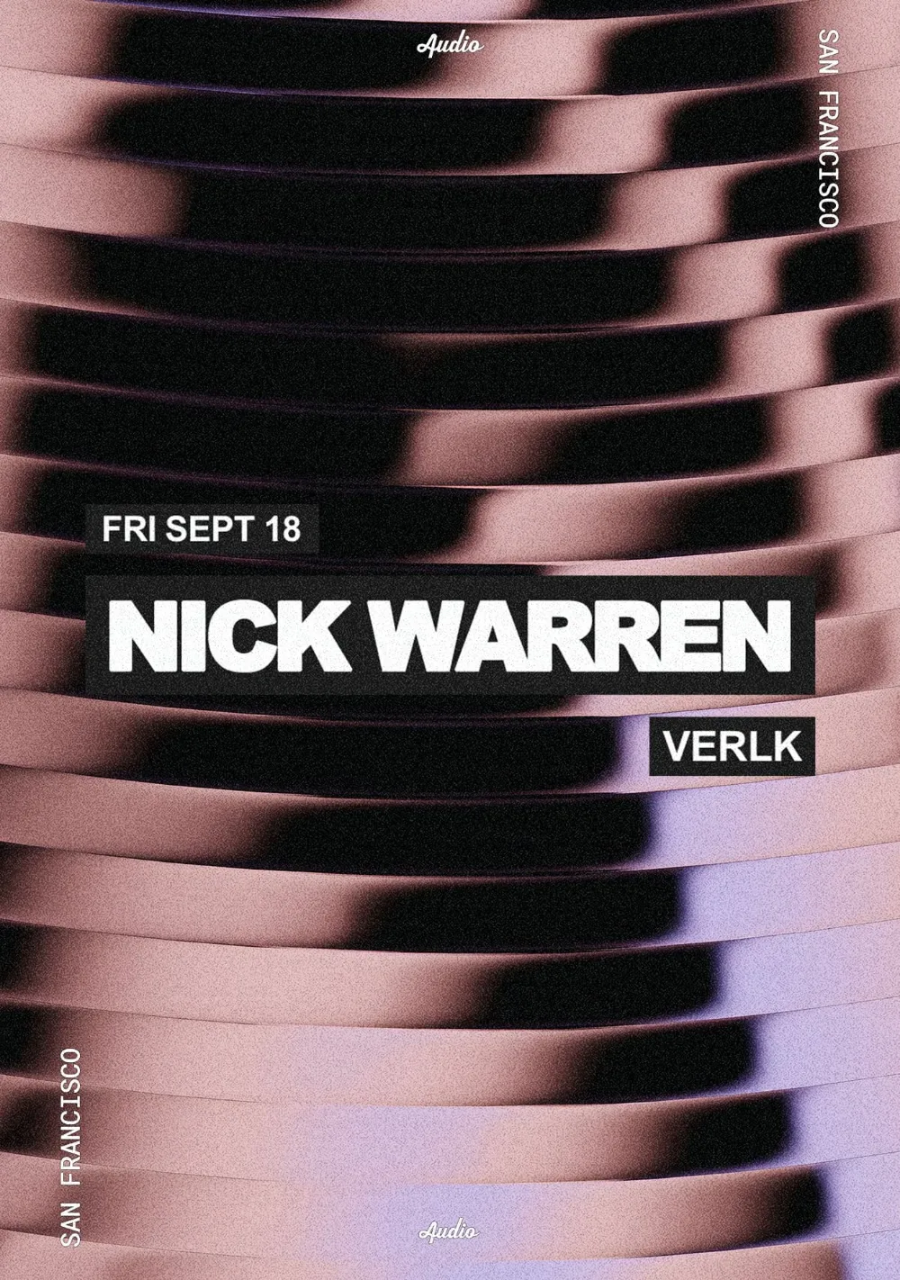 Nick Warren — event flyer