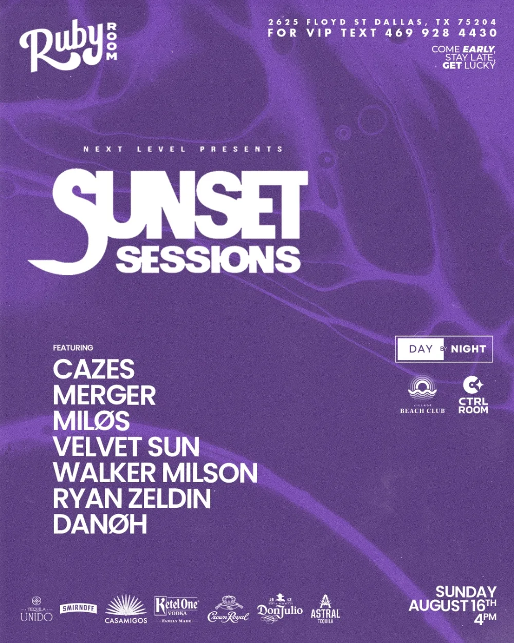Sunset Sessions — event flyer