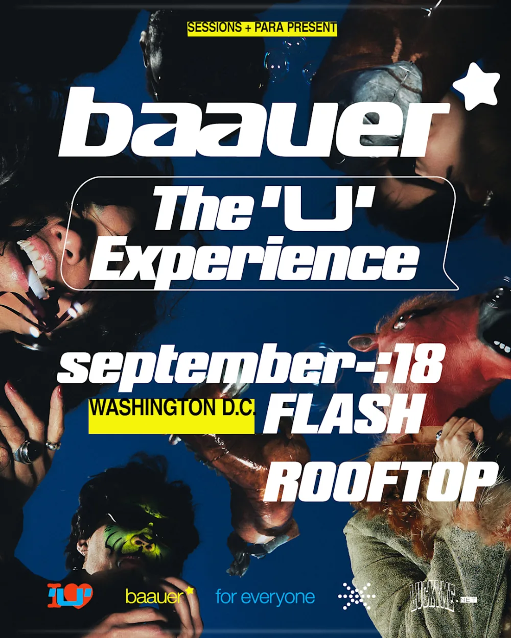 Para + Sessions Present — event flyer
