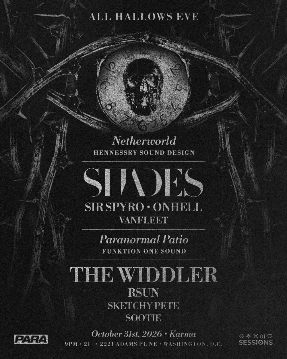All Hollows Eve — event flyer