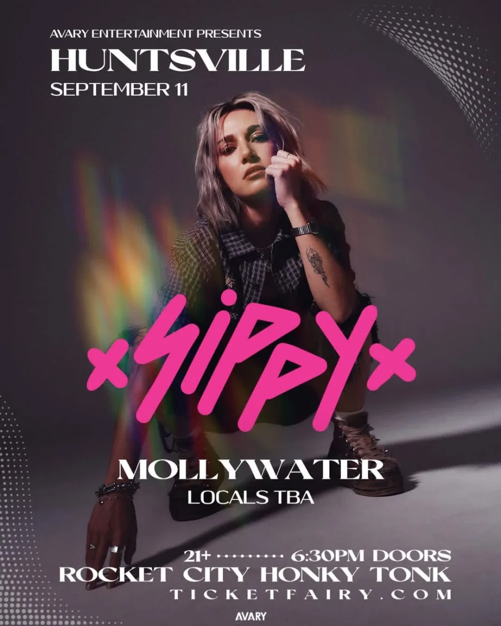 SIPPY, Mollywater — event flyer
