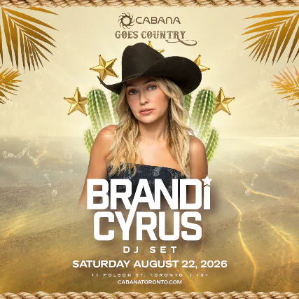Brandi Cyrus — event flyer