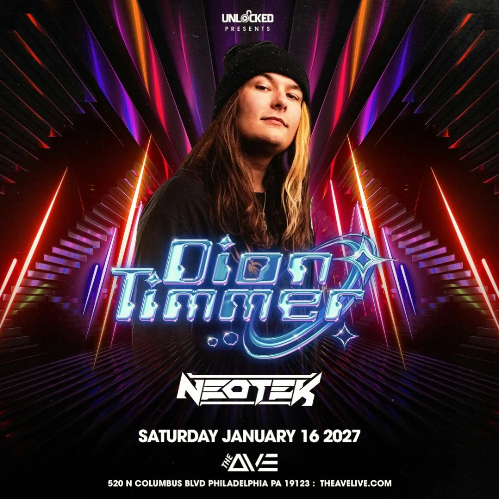 Dion Timmer — event flyer