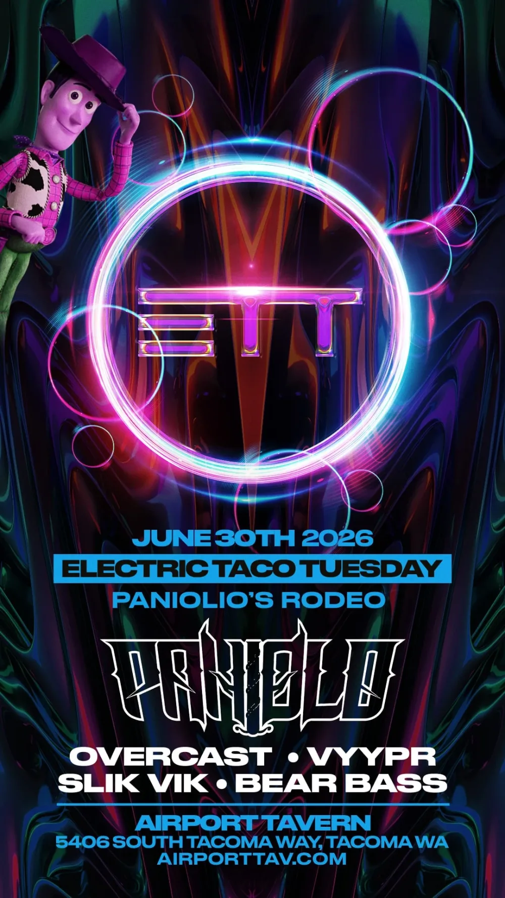 Electric Taco Tuesday — event flyer