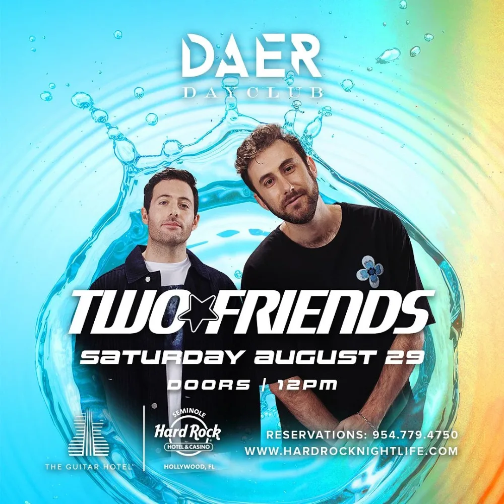 Two Friends — event flyer