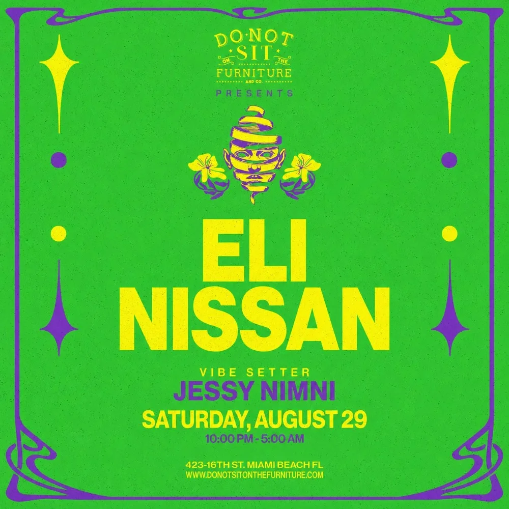 Eli Nissan — event flyer