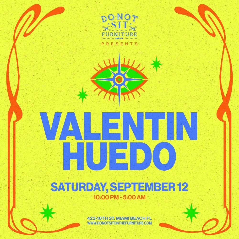 Valentin Huedo — event flyer