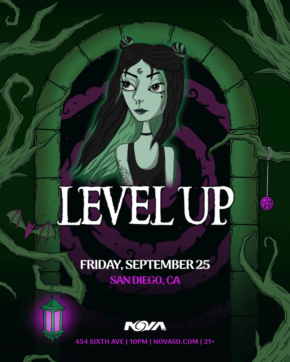LEVEL UP — event flyer