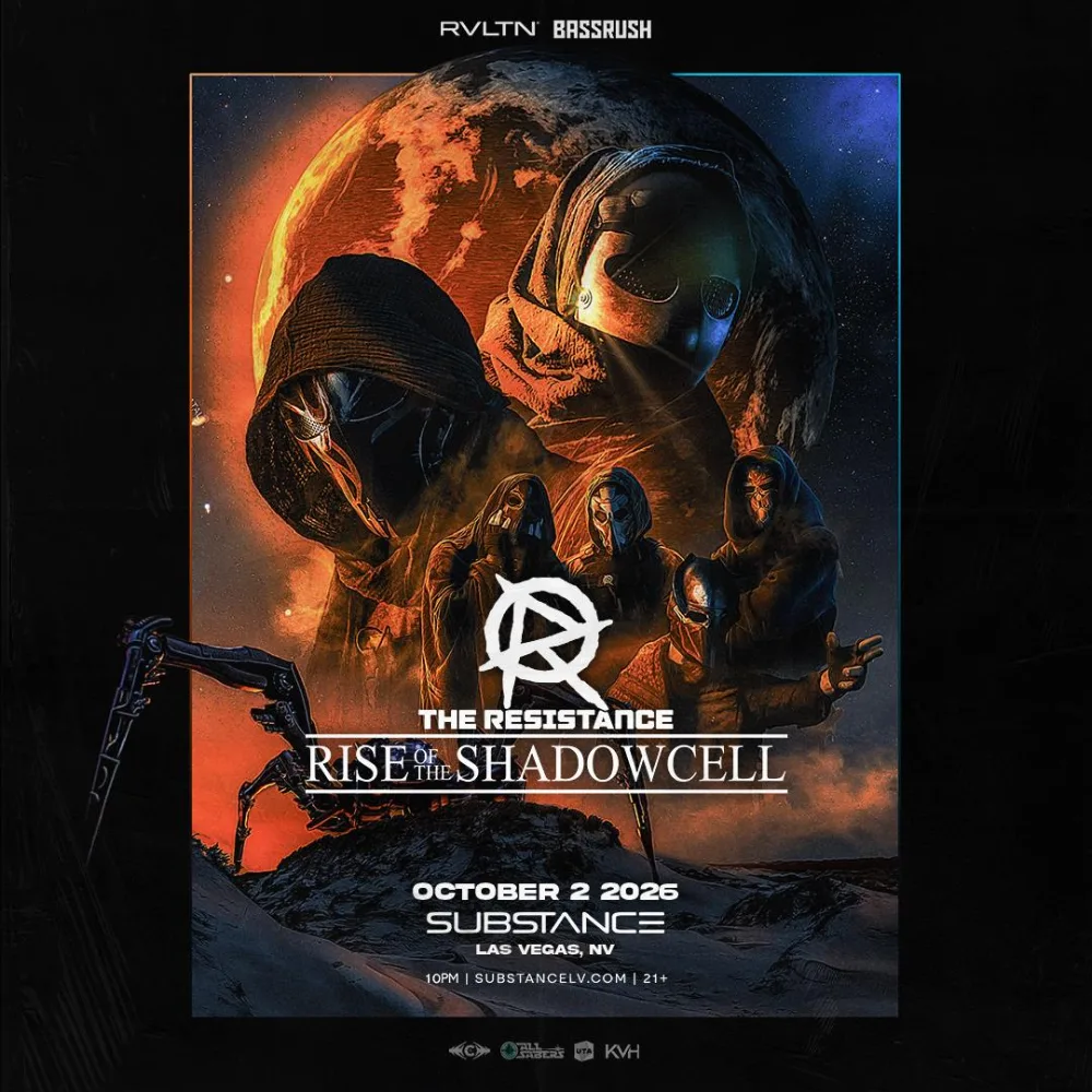 RVLTN & Bassrush Presents — event flyer