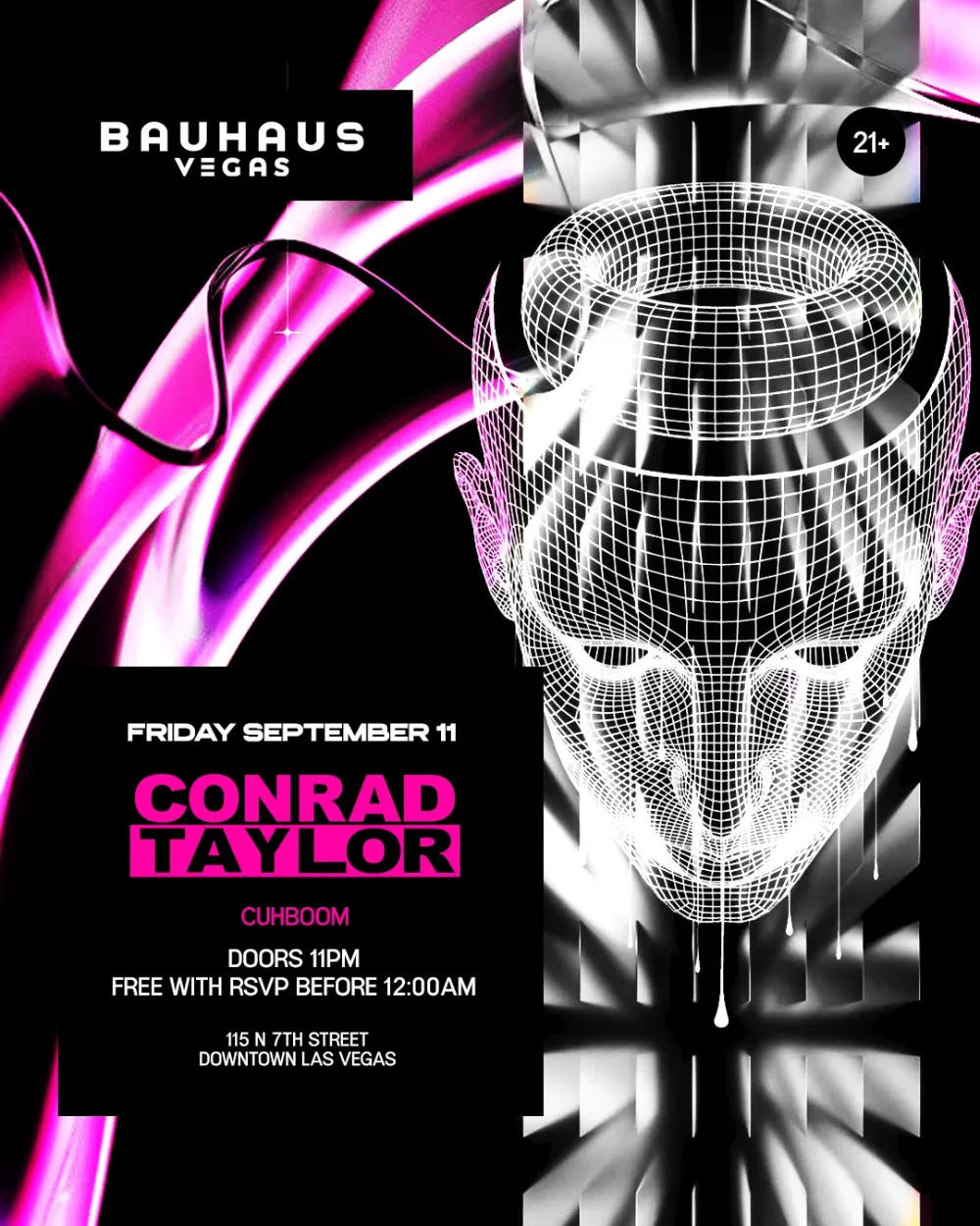 Conrad Taylor — event flyer