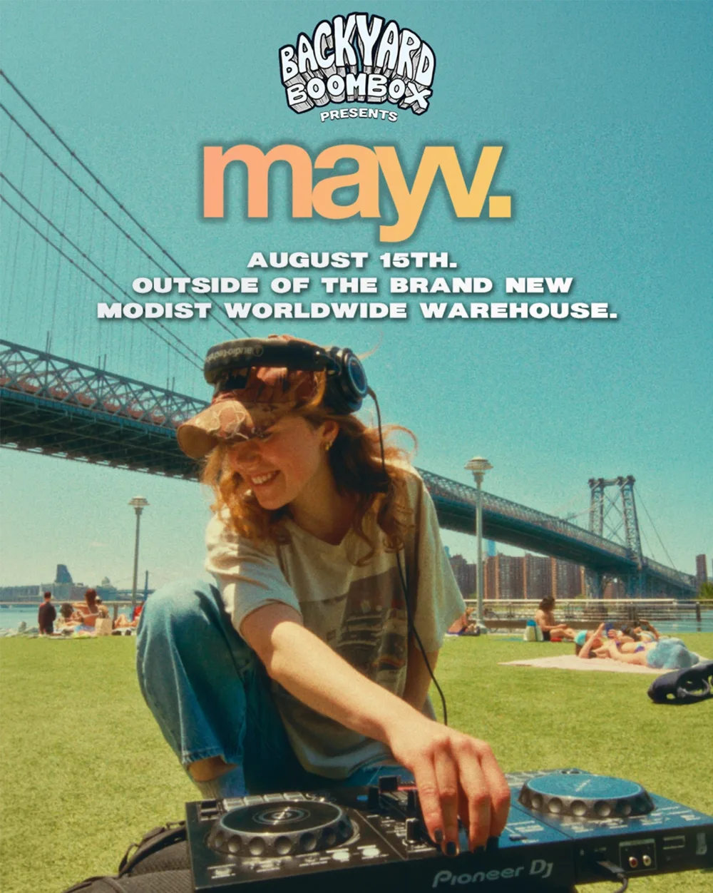 Backyard Boombox — event flyer