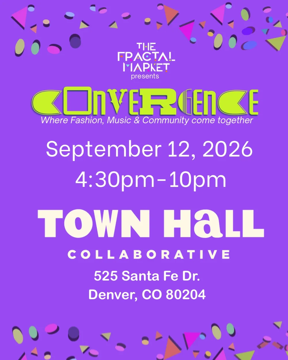 The Fractal Market Presents - Convergence — event flyer