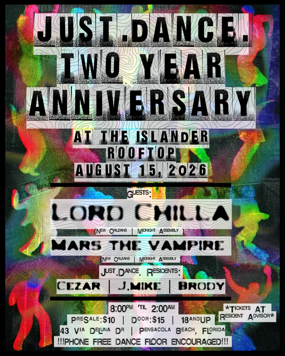 Just.Dance. 2 Year Anniversary Party! — event flyer