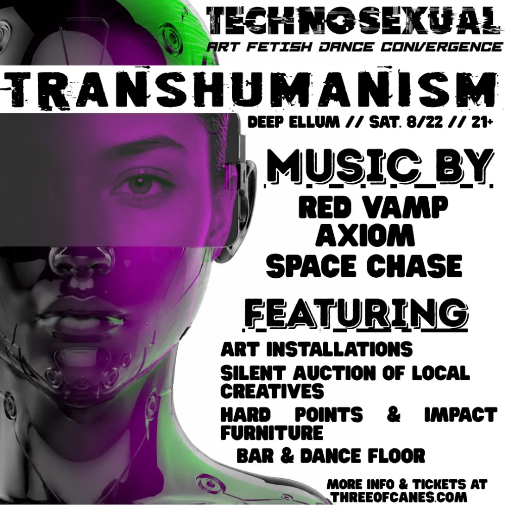 Three Of Canes Presents - TECHNOSEXUAL:// — event flyer