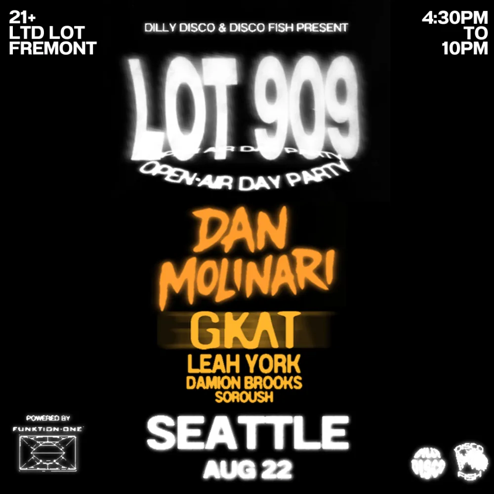 LOT 909 DAYTIME HOUSE FESTIVAL - Dilly Disco & Disco Fish Present — event flyer