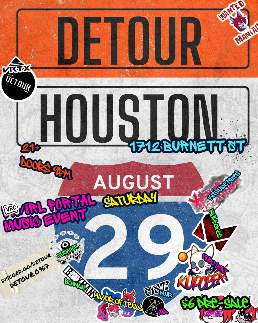 DETOUR | VR/IRL Portal Event — event flyer