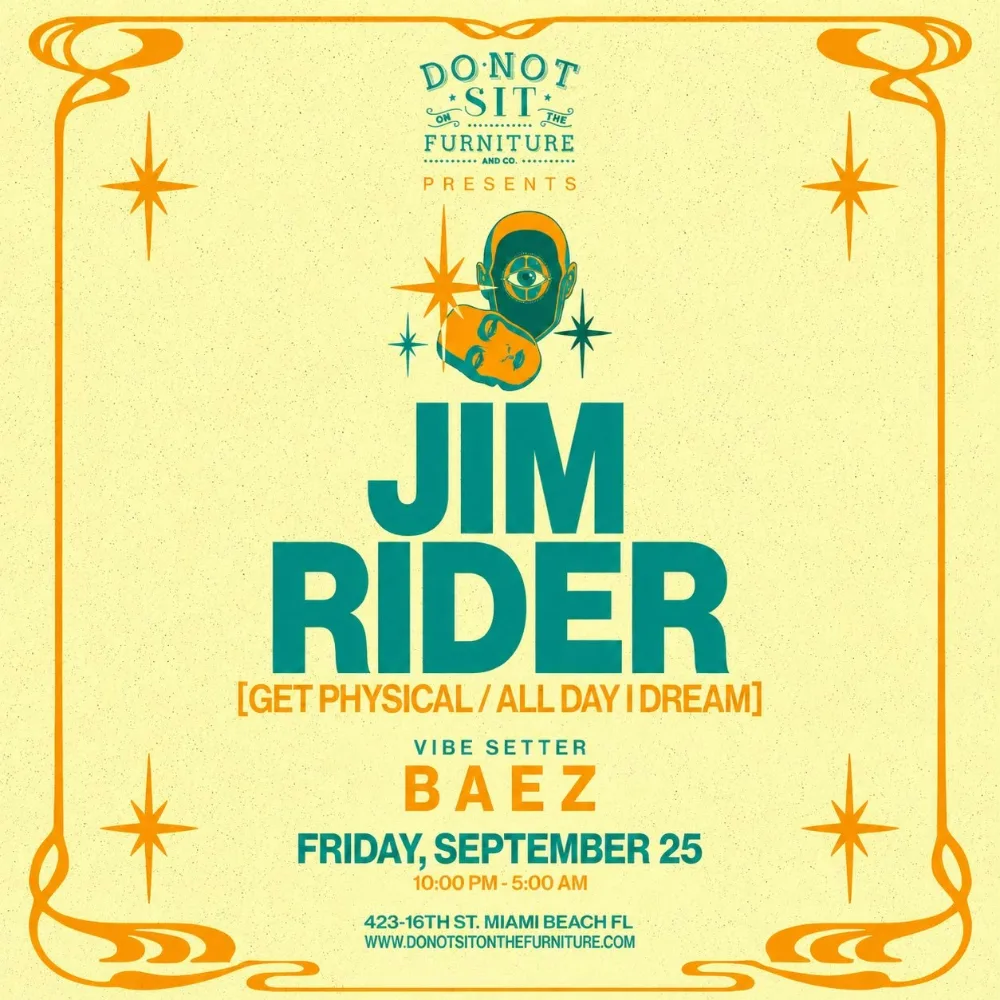 Jim Rider — event flyer