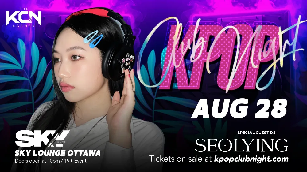 Kpop Club Night in Ottawa — event flyer
