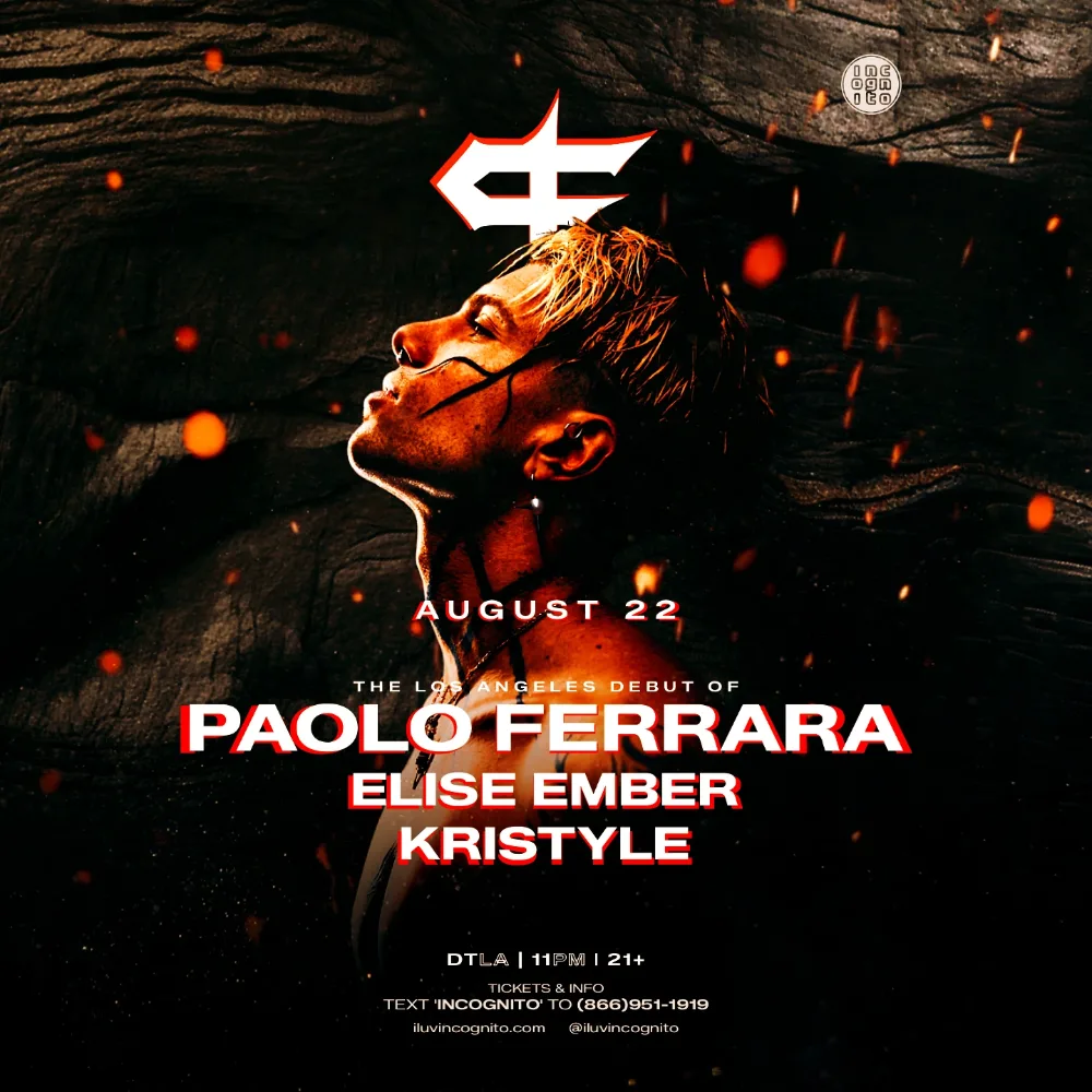 INCOGNITO — event flyer