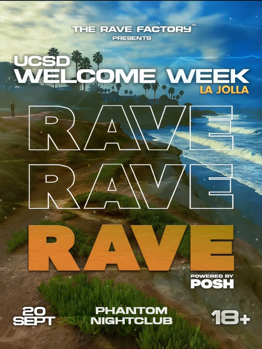 UCSD Welcome Week Rave — event flyer