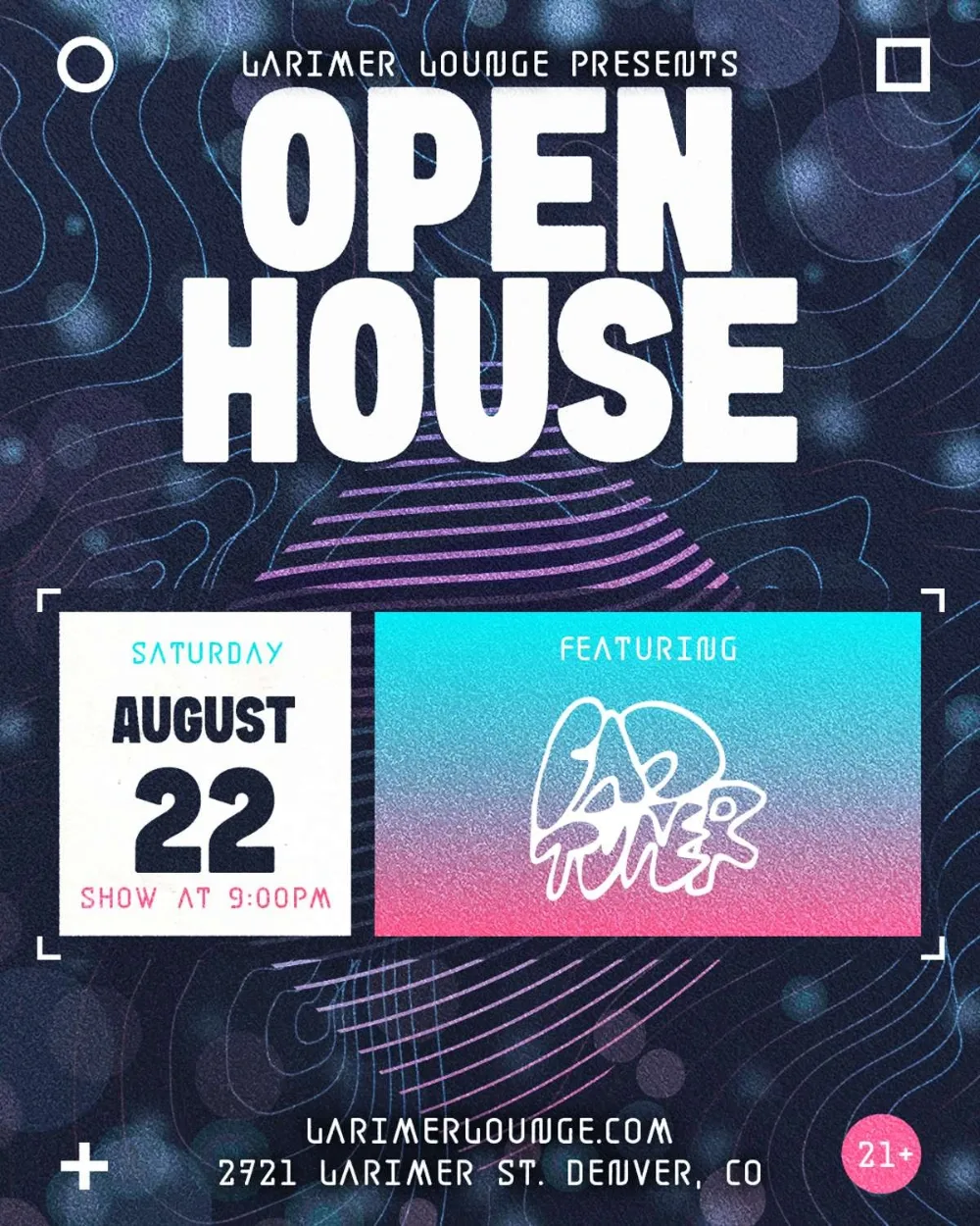 Open House Feat. — event flyer