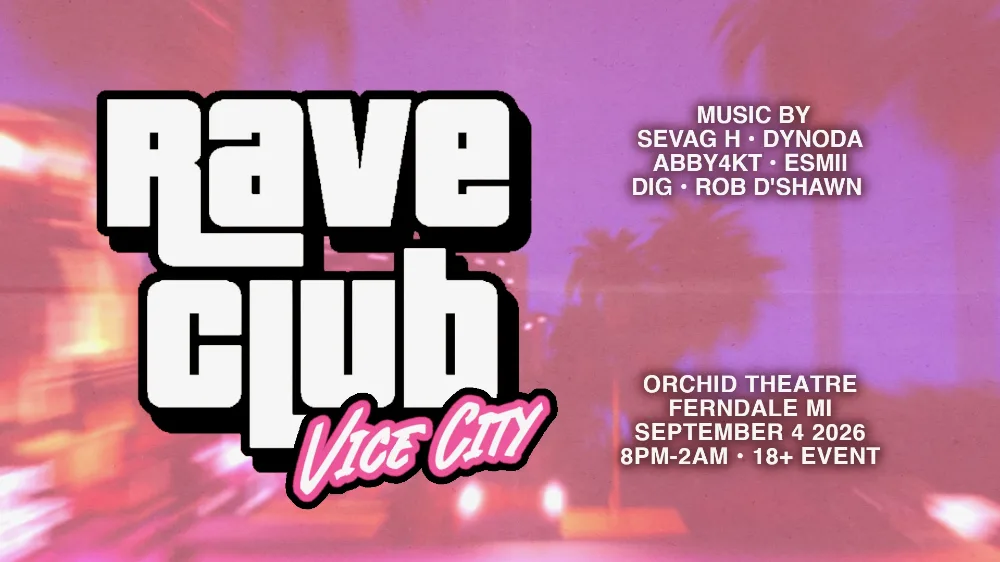 RAVECLUB — event flyer