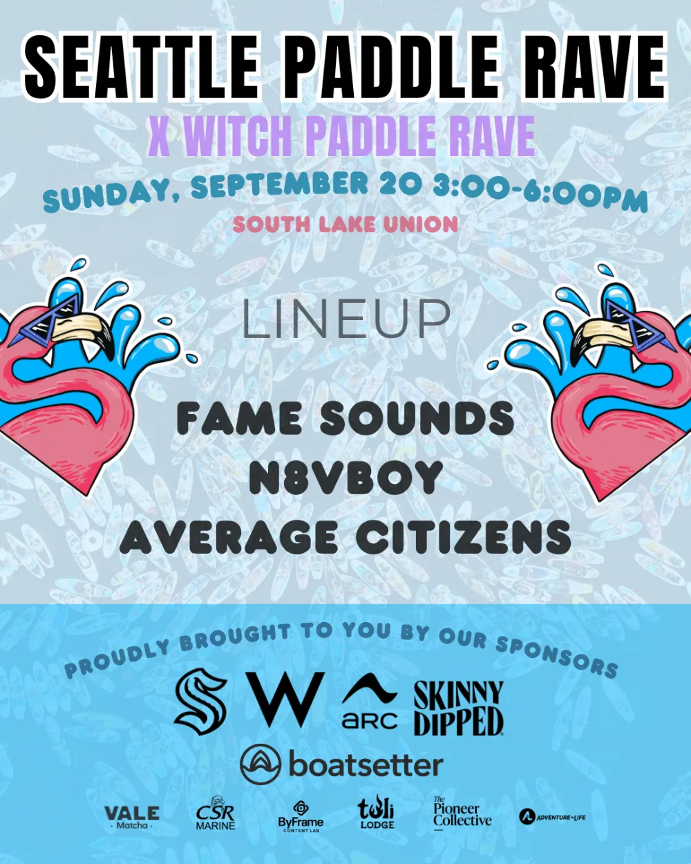 Seattle Paddle Rave — event flyer